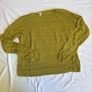 Eileen Fisher Chartreuse Crew Neck Sweater